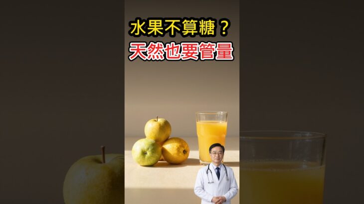糖尿病長輩吃水果，這3個「血糖地雷」？醫師點名：水果不算糖嗎？學會吃得更安心 #中老年養生 #陳醫師健康診所