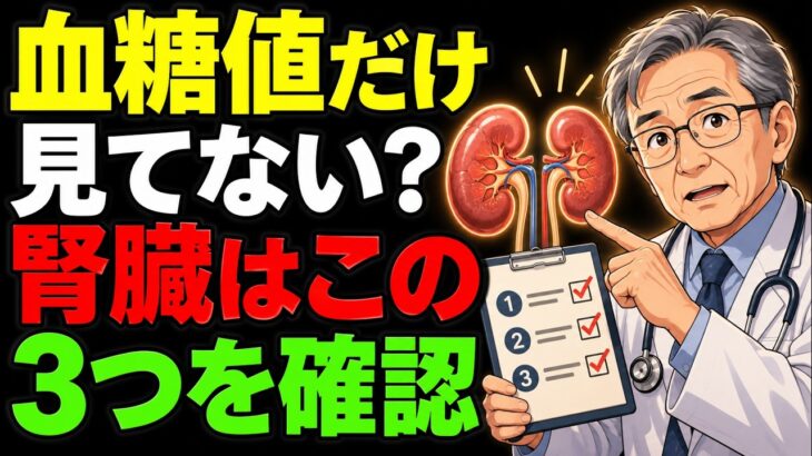 【糖尿病の方へ】血糖値だけ見ていませんか？腎臓を守る3つの数字