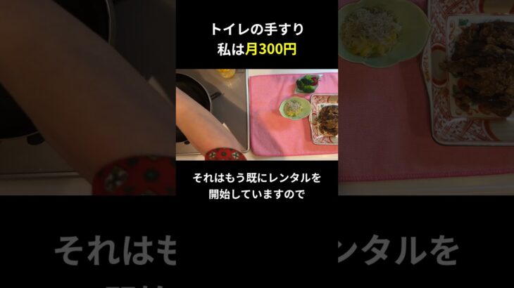 トイレの手すり 私は月300円【糖尿病の食事】 #料理 #糖尿病 #日常