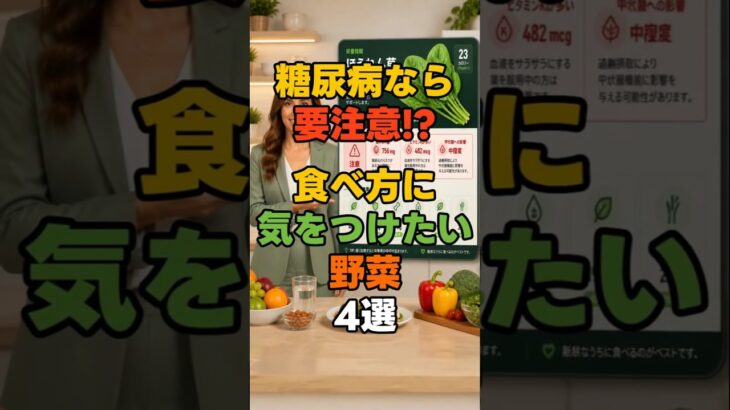 糖尿病の人が絶対に避けたほうがいい野菜4選#糖尿病 #血糖値 #野菜