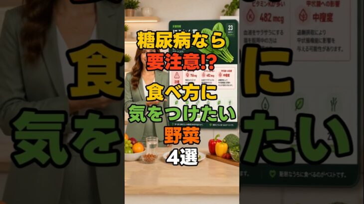 糖尿病の人が絶対に避けたほうがいい野菜4選#糖尿病 #血糖値 #野菜
