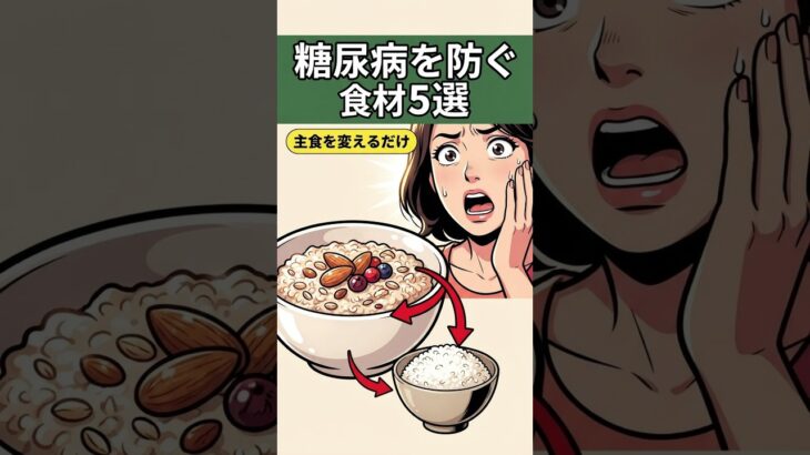 糖尿病を防ぐ食材5選｜主食を変える