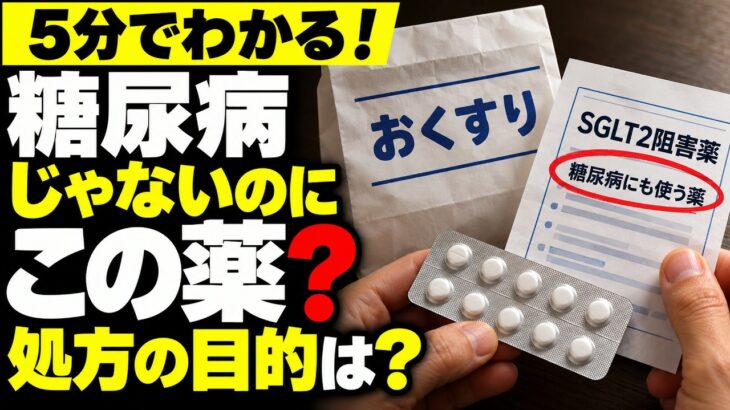 【5分解説】糖尿病じゃないのに、この薬？腎臓のために処方された目的を聞く