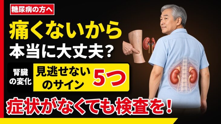 【危険】腎臓は痛みを出さない…糖尿病から透析になった人が見逃していた5つのサイン