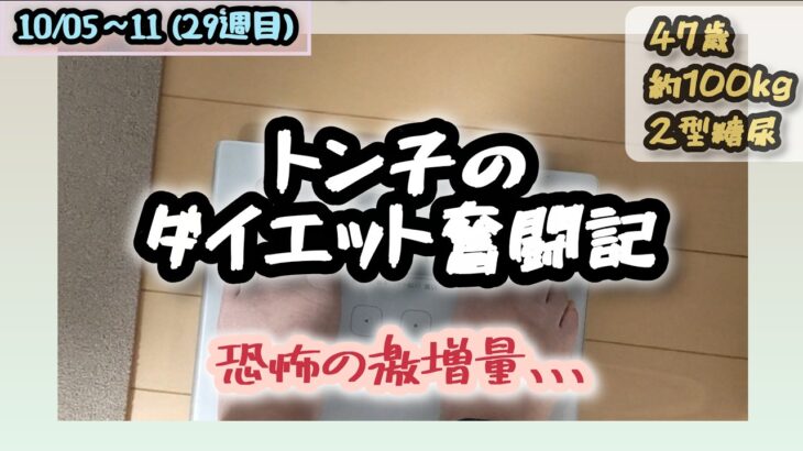 【糖尿病】トン子のダイエット奮闘記㉙【体重98.6k/脂47.7】