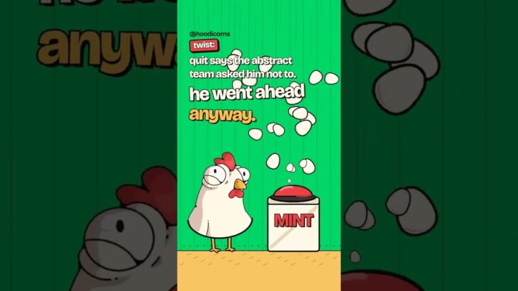 Abstract Chickens game of chicken mint