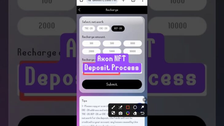 Axon NFT Me Deposit Kaise Kare #axonnft