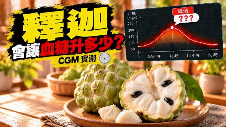釋迦會升血糖嗎？CGM 實測｜糖尿病前期兩小時血糖紀錄