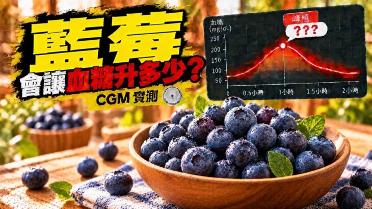 藍莓會升血糖嗎？CGM 實測｜糖尿病前期兩小時血糖紀錄