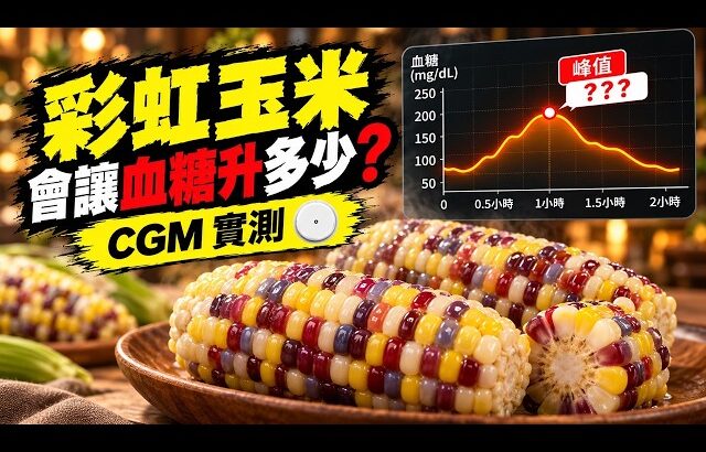 彩虹玉米會升血糖嗎？CGM 實測｜糖尿病前期兩小時血糖紀錄