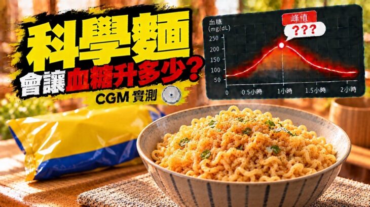 科學麵會升血糖嗎？CGM 實測｜糖尿病前期兩小時血糖紀錄