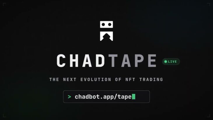 ChadTape — the live feed of NFT trading. Every buy, sale and flip, as it happens.