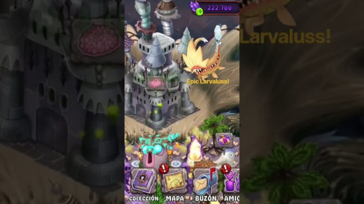 Consiguiendo a Epic Larvaluss en My singing monsters!! 🟨 #cumpleaños #especial #nft #roblox #design