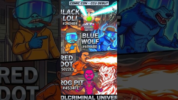 CoolCriminal Universe Season 1 Treaser #aianimation #ccu #characterdesign #mrbeast #comics #nft