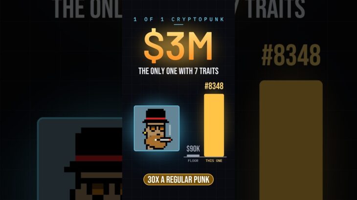 CryptoPunk 8348 just sold for $3M: the only punk with 7 traits