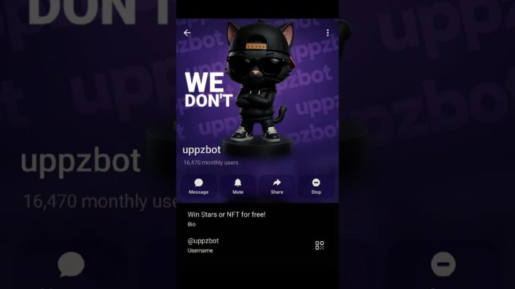 🤖 Discover @uppzbot! Stars, NFT gifts & more ✨🎁 #uppzbot #TelegramBot #NFT