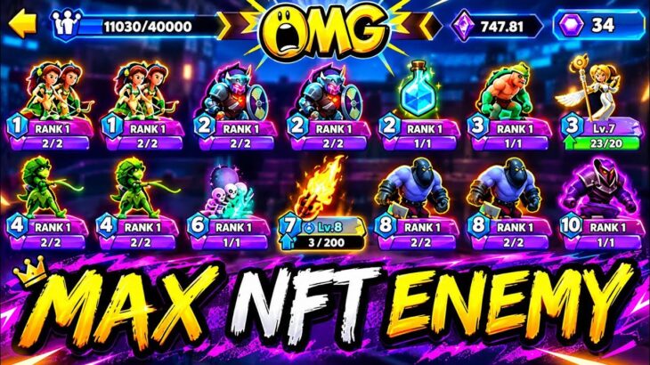 Fight Against Max NFT Vs Max NFT Players! Castle Crush