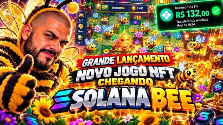 GRANDE LANÇAMENTO! SOLANA BEE TA CHEGANDO! NOVO JOGO NFT DE ABELHAS, VAI PAGAR MUITO?