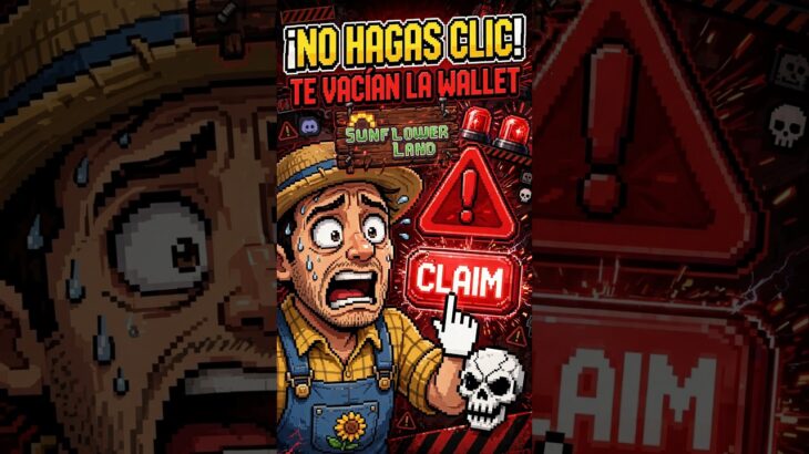 🚨 Hackearon el Discord de SUNFLOWER LAND — NO hagas clic en esto  #nft