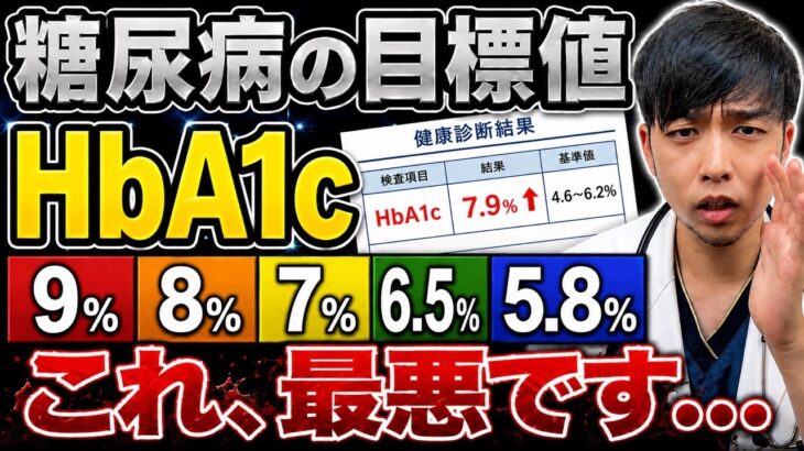 【なぜ報道しない!?】糖尿病HbA1c〇%で絶対やってはいけないこと【薬を卒業する方法】糖尿病を診る現役医師