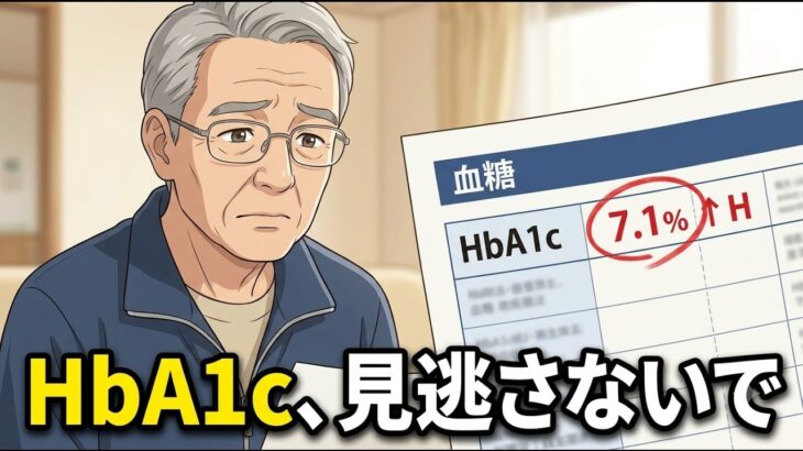 【糖尿病の罠】HbA1cが7.0%を超えたら要注意。数値の裏に隠された身体のSOSと血糖値対策