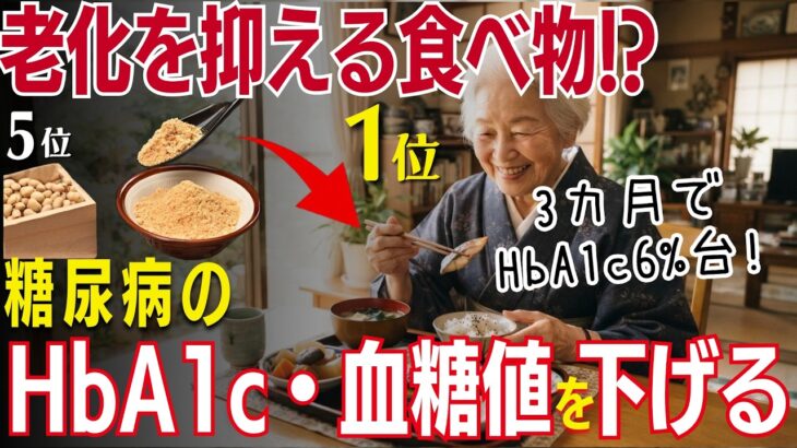 【糖尿病の方が知らなきゃヤバい】老後でHbA1c・血糖値に差がつく食べ物TOP5【糖尿病専門クリニック現役医師】