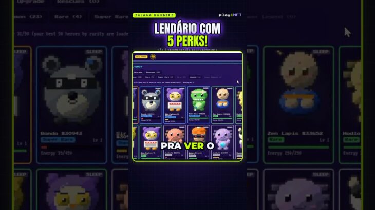 Herói LENDÁRIO com 5 PERKS 🤯 Vai farmar 70K por dia? Solana Bombers