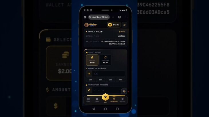 How to do withdrawal in MONKEY NFT? LIVE WITHDRAW PROCESS STEP BY STEP