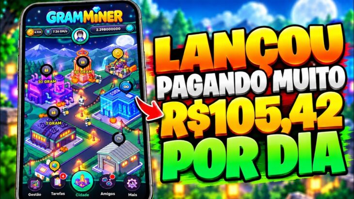 🔥LANÇOU!! NOVO JOGO NFT GRÁTIS – como GANHAR no GRAM MINER ? Vale a Pena?