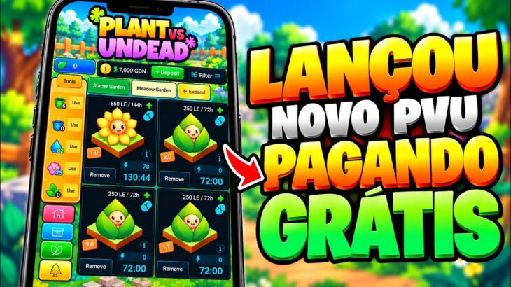 🔥LANÇOU!! NOVO PLANTS VS UNDEAD – NOVO JOGO NFT GRÁTIS – como GANHAR no PLANT GARDEN ? Vale a Pena?