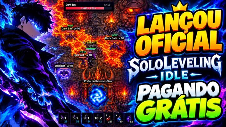 LANÇOU! SOLO LEVELING IDLE PAGANDO AGORA! NOVO JOGO NFT GRÁTIS!