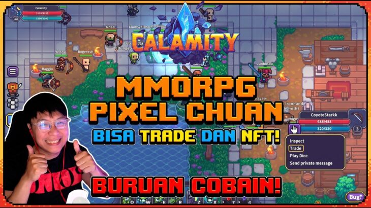 MMORPG PIXEL CHUAN ! BISA TRADE & NFT ! CALAMITY ONLINE MMORPG ! BURUAN DOWNLOAD !