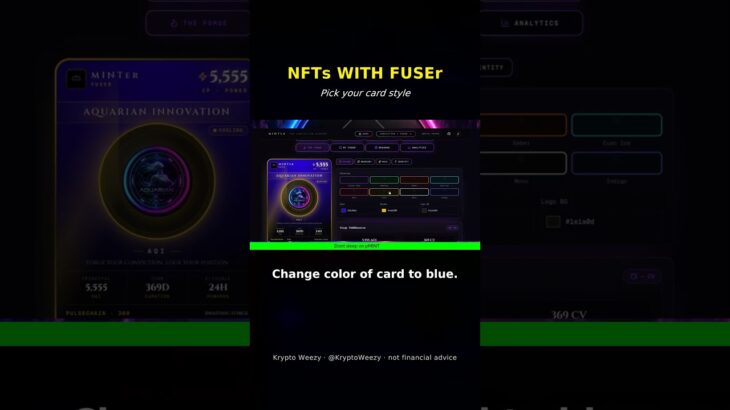 Making an NFT with FUSEr: pick your style #shorts