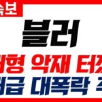[블러코인] 긴급속보 미친 악재..NFT 서비스 종료! 상장폐지 확정! 당장 이렇게 대응하세요 #블러코인 #블러코인전망