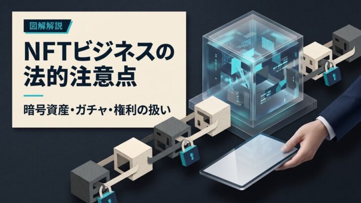 NFTの取引で問題となる法律と実務対応｜暗号資産・ガチャ・景品・著作権を弁護士が図解で解説