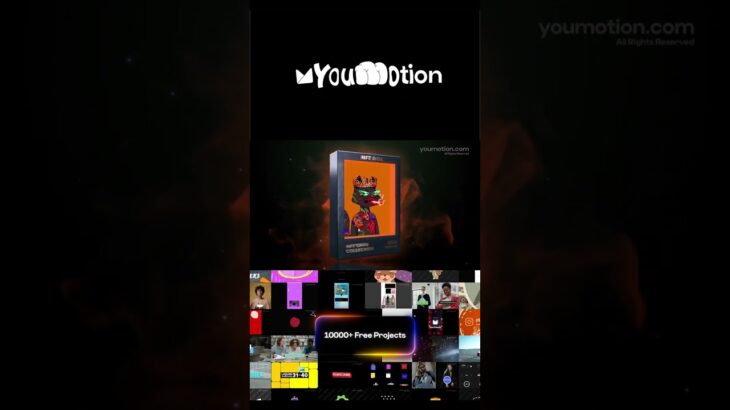 NFT 3D Card | Logo Reveals with Alpha-Ready Mattes Free (Ae, Pr)