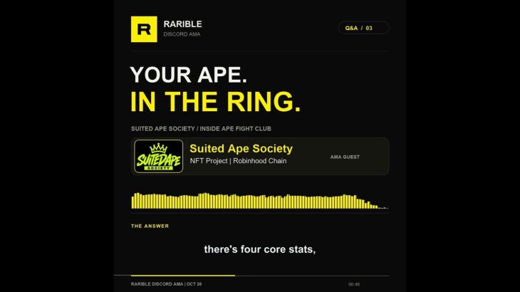 NFT Drop Spotlight: Suited Ape Society’s Ape Fight Club | 78/100