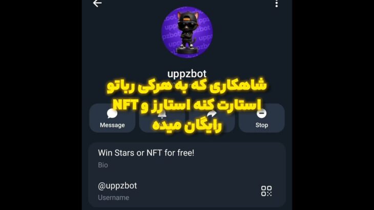 رباتی با کارهای مختلف، ستاره و هدیه‌های NFT #uppzbot #shorts