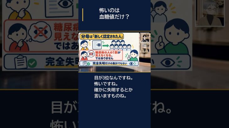 糖尿病で怖いのは、血糖値だけなのか #Shorts