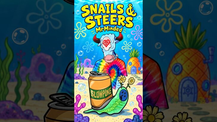 Slowpokes & Tie-Dye Steers 🐌 – MrMinded NFT Art – pARTy TV