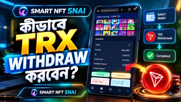 Smart NFT Withdraw Process | Smart NFT থেকে TRX তোলার সঠিক নিয়ম