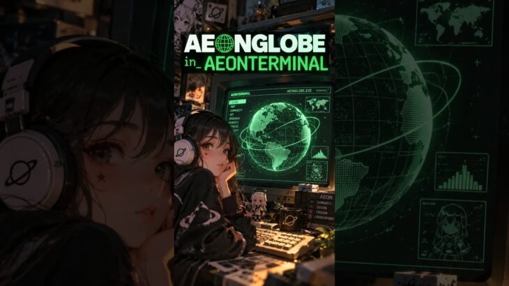 The AeonGlobe in AeonTerminal #projectaeon #nft #defi #memes #spx6900 #crypto #lumi  #community