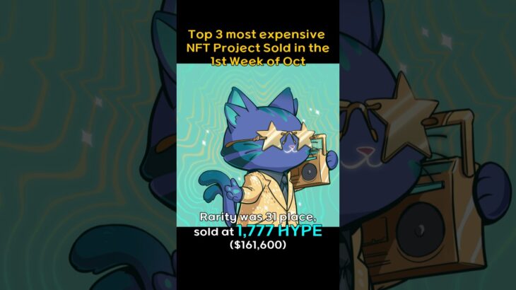 Top 3 most expensive NFT Project sold in the 1st week of Oct #BAYC, #CRYPTOPUNKS, #AZUKI