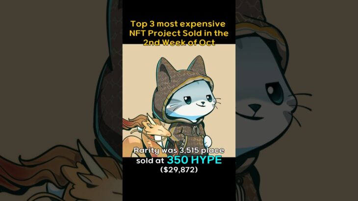 Top 3 most expensive NFT Project sold in the 2nd week of Oct #BAYC, #CRYPTOPUNKS, #Argonauts