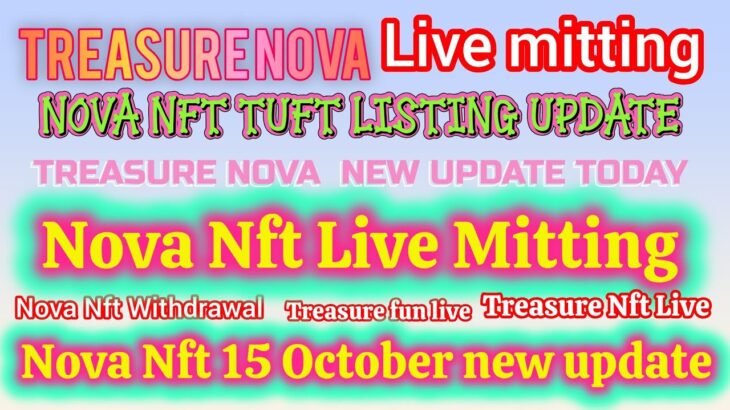 Treasure Nft Fun // Today Nova very important question Answer Video Nova Nft Live listing update