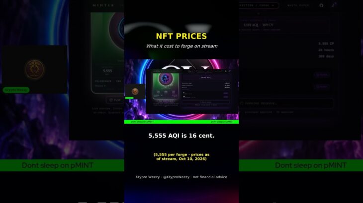 What it cost to forge a FUSEr NFT on stream #shorts