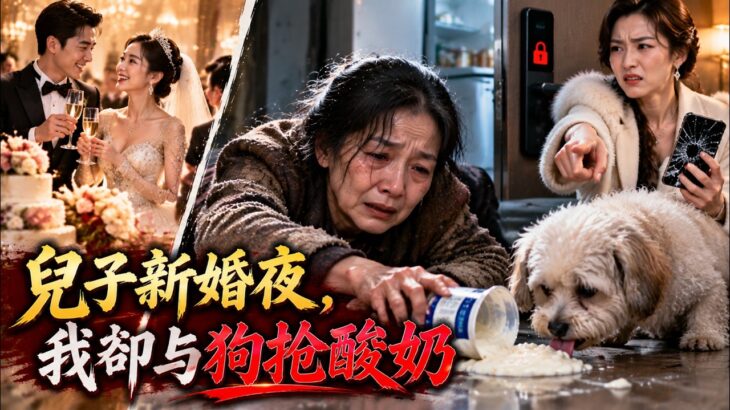 兒子新婚夜，我被儿媳锁在厨房外，糖尿病发作却摔碎我的救命手机！我饿到只能跟狗抢酸奶活命，儿子却隔着一扇门毫不知情！💔#drama