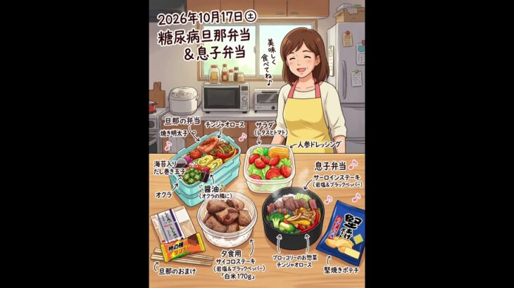 #糖尿病弁当旦那弁当#息子弁当#障がい児#チンジャオロース#サーロインステーキ#shorts