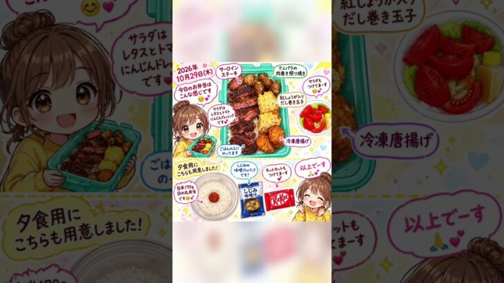 ディズニーのお土産ありがとう体育祭いけなかった💦#糖尿病弁当#旦那弁当#shorts