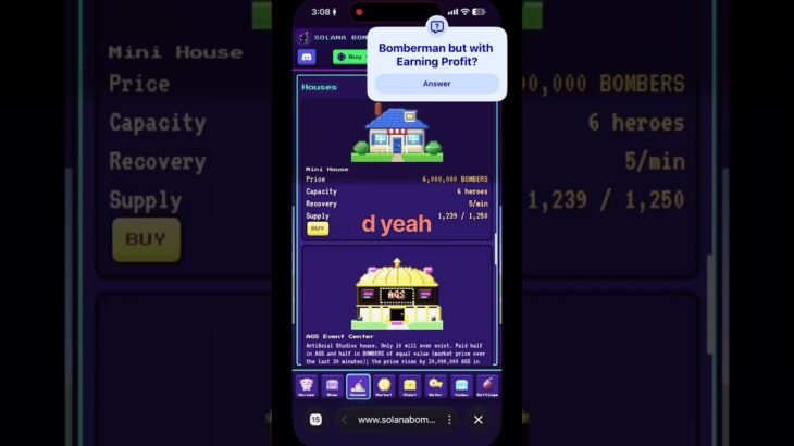 @solana @TheBitcoinNation #solana #crypto #nft #gameplay https://www.solanabombers.fun/?ref=E9C62N9